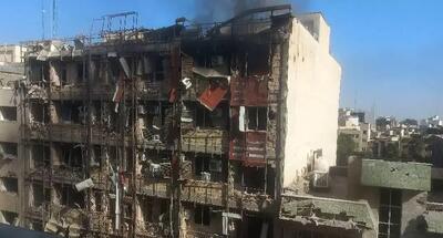 تصویری از انفجار در حوالی میدان ولیعصر تهران