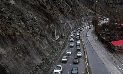 جاده چالوس باز هم یکطرفه شد
