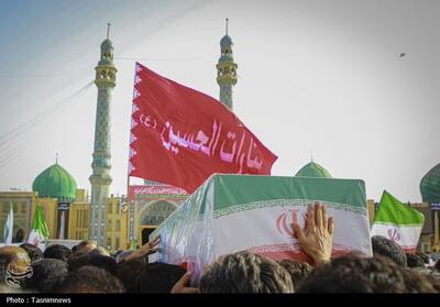پیکر یکی از شهدای حمله اسرائیل در مسجد جمکران آرام گرفت + تصاویر - تسنیم
