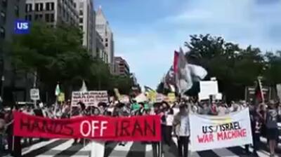 ‌آمریکا صحنه اعتراضات به جنگ‌طلبی واشنگتن علیه تهران