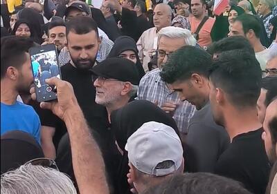 ویدیو | حضور سردار قاآنی، فرمانده نیروی قدس سپاه در جشن پیروزی در تهران