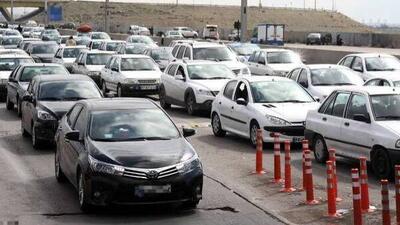ترافیک پرحجم در محورهای ورودی به تهران