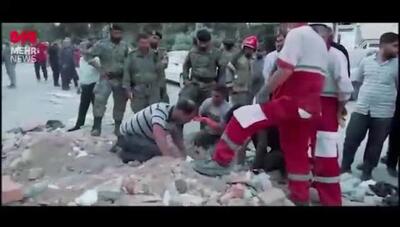 تصاویر نفسگیر از لحظه زنده پیدا شدن مجروحان حملات اسرائیل