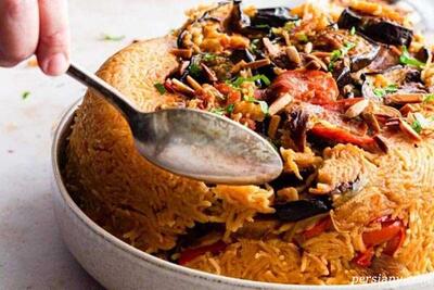 طرز تهیه مقلوبه عربی | آموزش طرز تهیه مقلوبه عربی خوشمزه و مجلسی