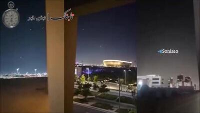 10 ویدیو از حمله ایران به پایگاه‌ آمریکا در قطر و اصابت‌ها