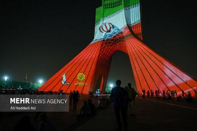 عکس/ اجرای ویدئو مپینگ در میدان آزادی