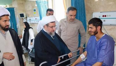 عکس/ عیادت امام‌جمعه تبریز از مجروحان تهاجم رژیم صهیونیستی