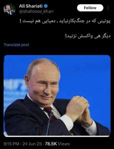 عکس/ پوتینی که در جنگ بکار نیاید، دمپایی هم نیست! | اقتصاد24
