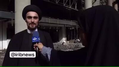 بازدید سید احمد خمینی از ساختمان شیشه ای صداوسیما