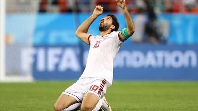 گل ایران به پرتغال توسط کریم انصاری فرد (مرحله گروهی جام جهانی ۲۰۱۸)