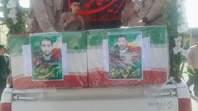 نهاوند در غم و اندوه شهیدان؛ حضور باشکوه مردم در تشییع پیکر شهدا