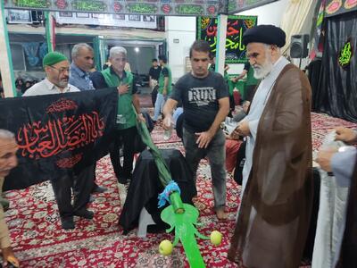 آئین سنتی و مذهبی علم‌بندان در اسفراین برگزار شد