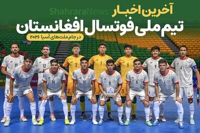 حریفان تیم ملی فوتسال افغانستان در مسابقات قهرمانی آسیا مشخص شد