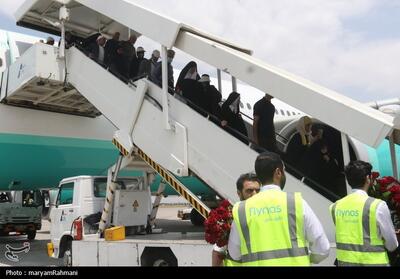 بازگشت هوایی حجاج ایرانی از طریق فرودگاه بین‌المللی مشهد - تسنیم