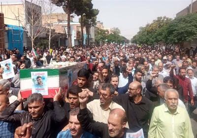 تشییع پیکر مطهر شهید مهدی حجت‌پناه در دیار سربداران - تسنیم