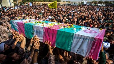 تشییع پیکر مطهر شهید امین عسگری در گهرو
