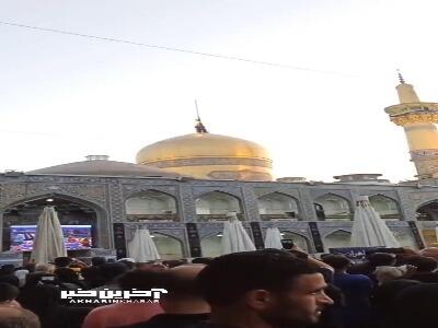آیین تعویض پرچم حرم مطهر رضوی به‌مناسبت ورود به ماه محرم