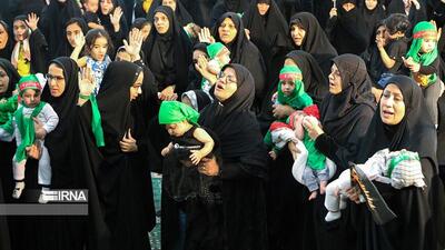 مرثیه سرایی مادران البرزی / حضور شیرخواران  نسل حسینی (ع) و مبارز در برابر ظلم