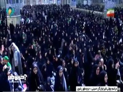 تصاویری از برپایی مراسم شیرخوارگان حسینی در حرم رضوی