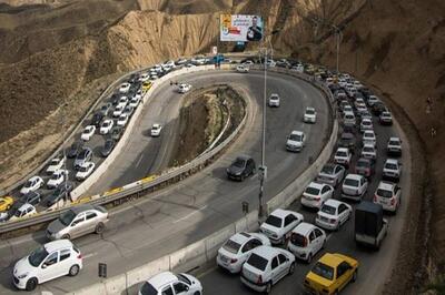 ترافیک سنگین در چالوس و هراز