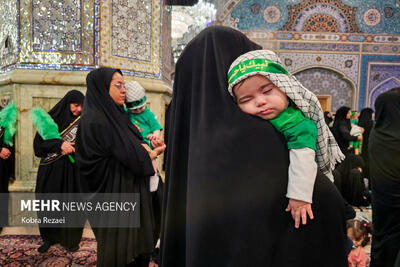تصاویر: مراسم «شیرخوارگان حسینی» در حرم امام رضا (ع)