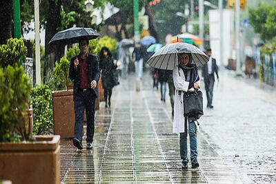 هواشناسی ایران/ پیش‌بینی بارش‌های ۵ روزه در ۱۰ استان