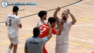 گل دوم تیم ملی ناشنوایان ایران به برزیل (علی اصغر محبوبی)