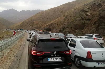 ترافیک سنگین در جاده چالوس و محور هراز