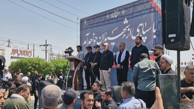 تشییع باشکوه پیکر مطهر شهید سرلشگر محرابی در اهواز
