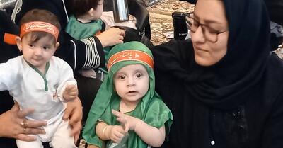 مراسم شیرخوارگان حسینی در استان ایلام برگزار شد