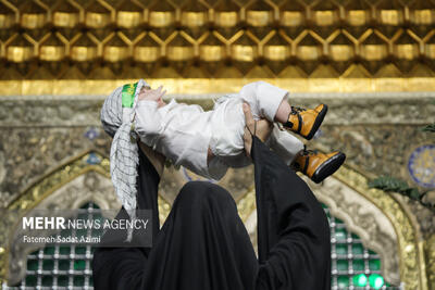 مراسم «شیرخوارگان حسینی» در حرم حضرت معصومه (س)