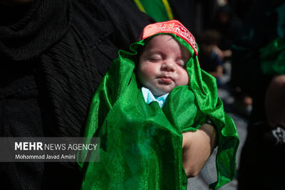 مراسم شیرخوارگان حسینی در نقاط مختلف استان زنجان برگزار شد