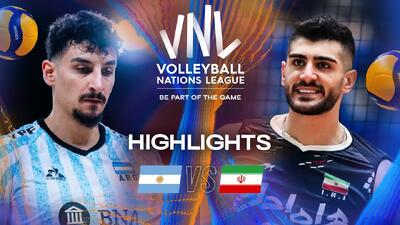 خلاصه بازی ایران 3-1 آرژانتین (لیگ ملت‌های والیبال - 2025) - پارس فوتبال