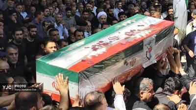 پیکر مطهر شهید امیر حسین طولابی در خرم آباد تشییع شد + تصاویر