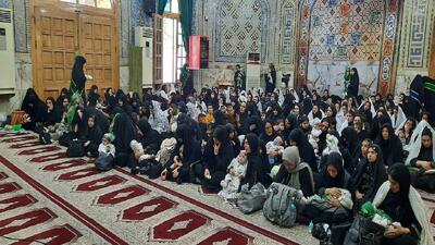 مراسم شیرخوارگان حسینی در آستان مقدس امام زاده طاهر(ع)