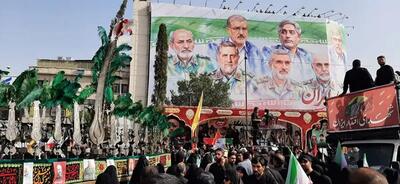 اندیشه معاصر- وداع مردم تهران با قهرمانان مقاومت؛بدرقه سرداران و دانشمندان شهید اندیشه معاصر