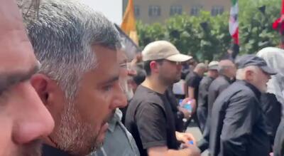 تصاویری از سعید جلیلی در مراسم تشییع شهدا