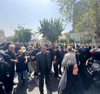 حضور وزرای دولت چهاردهم در مراسم تشییع پیکر شهدای اقتدار