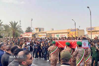 تشییع باشکوه شهید سعید آذربادگان در بندرعباس