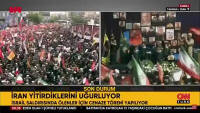 پوشش زنده مراسم تشییع شهدای اقتدار ایران در شبکه CNN Turk