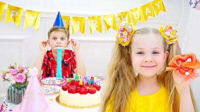 برنامه کودک دیانا و روما سورپرایز برای جشن | کارتون دیاناشو طولانی جدید
