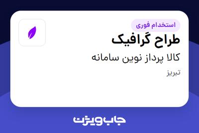 استخدام طراح گرافیک در کالا پرداز نوین سامانه