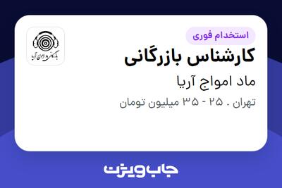 استخدام کارشناس بازرگانی در ماد امواج آریا