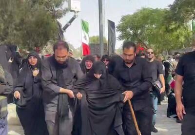 فیلم/ حضور مادر شهیدان باقری در گلزار شهدای بهشت‌ زهرا