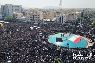 این تصویر از تشییع پیکر شهدا، مجازی را منفجر کرد! + عکس