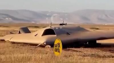 تصاویر سقوط پیشرفته‌ترین پهپاد رادارگریز ترکیه