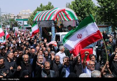 تشییع باشکوه 2 شهید حمله اسرائیل در زنجان + تصاویر - تسنیم