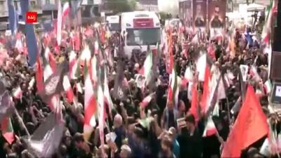 وداع تاریخی با قهرمانان مقاومت + فیلم