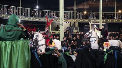 عزاداری کربلا با هنرنمایی سه هزار تعزیه خوان قزوینی