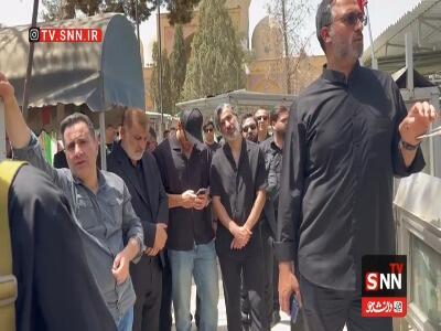 حضور سرمربی تیم ملی فوتسال ایران در مراسم تشییع پیکر سردار شهید ربانی